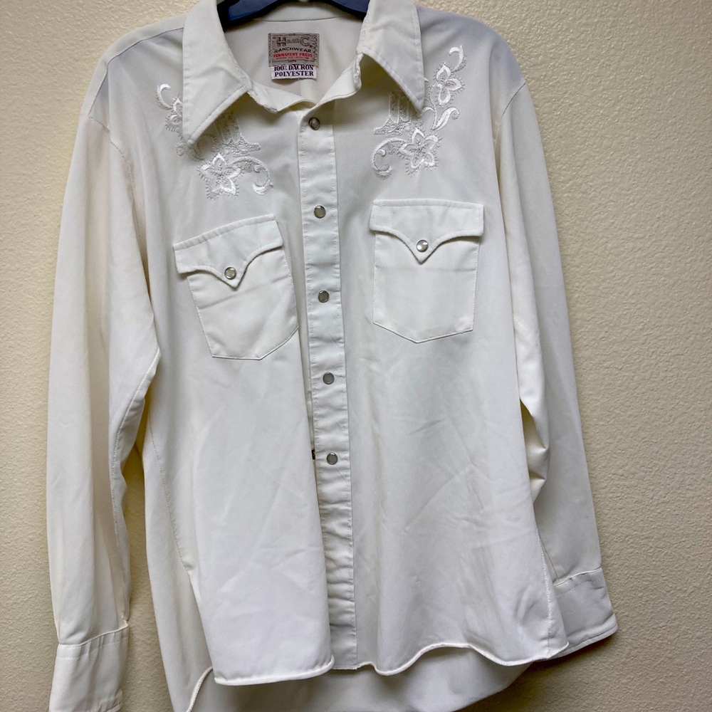 Vintage H BAR C Ranchwear Western Permanent Press